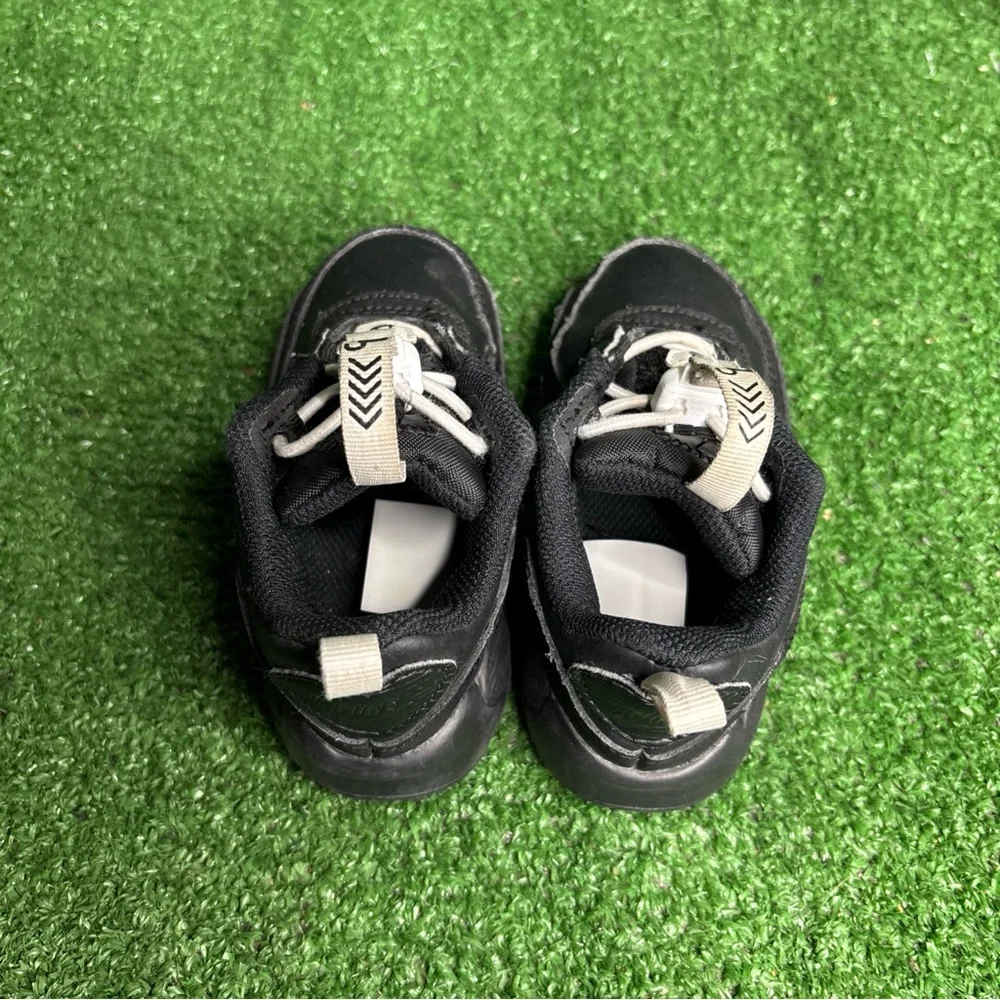 Toddler's Nike Air Max 90 Toggle Black/Black-White-Black‎ Sz 6C (CV0065 001)